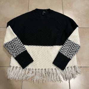 Knit Black & White Sweater